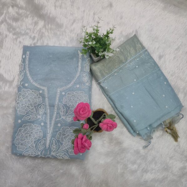 lucknowi dress material (click here for more options)