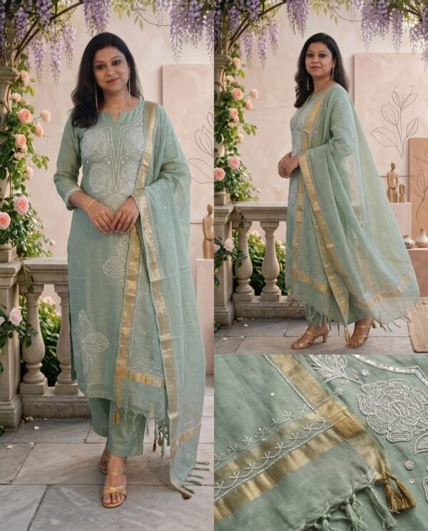 lucknowi dress material (click here for more options)