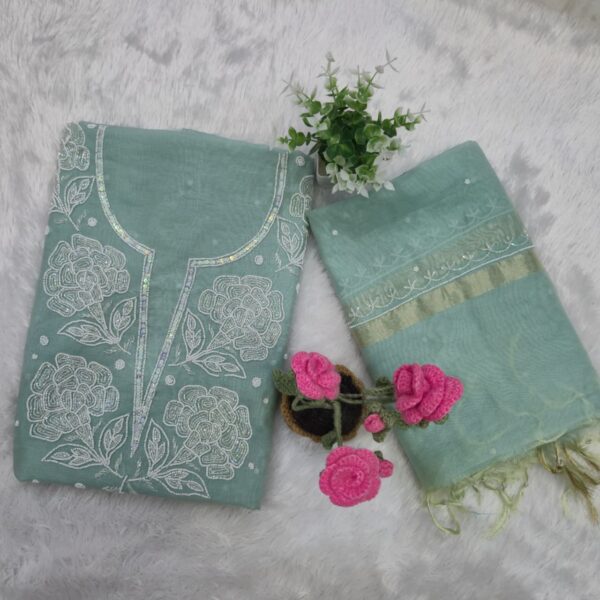 lucknowi dress material (click here for more options)