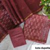 handblock print with kota doria dupatta (click here for more options)