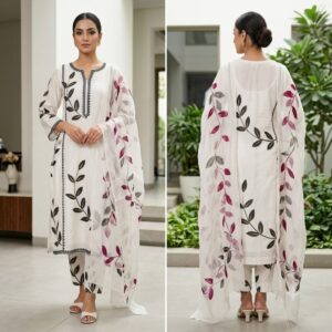 handblock print with chiffon dupatta (click here for more options)