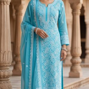 NEW ARRIVALS lucknowi dress material (click here for more options)