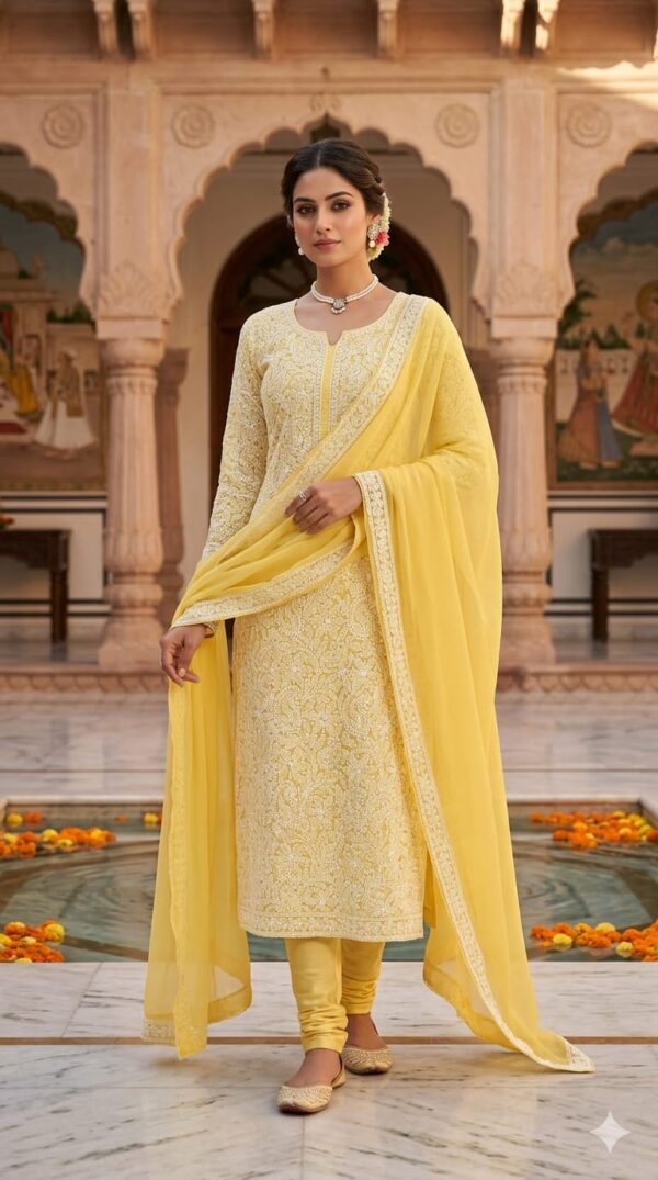 lucknowi dress material (click here for more options)