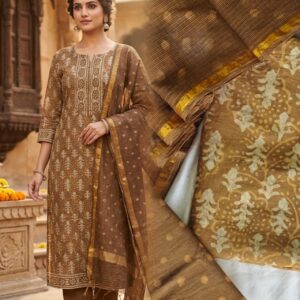 handblock print with kota doria dupatta (click here for more options)
