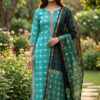 handblock print with kota doria dupatta (click here for more options)