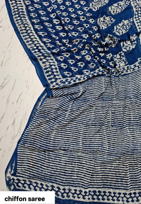 handblock print chiffon sarees handblock print chiffon sarees
