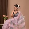 mul cotton handblock printed saree