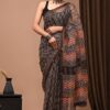 mul cotton handblock printed saree