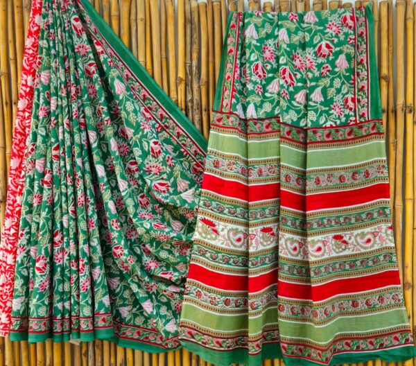 handblock print mul cotton sarees handblock print mul cotton sarees