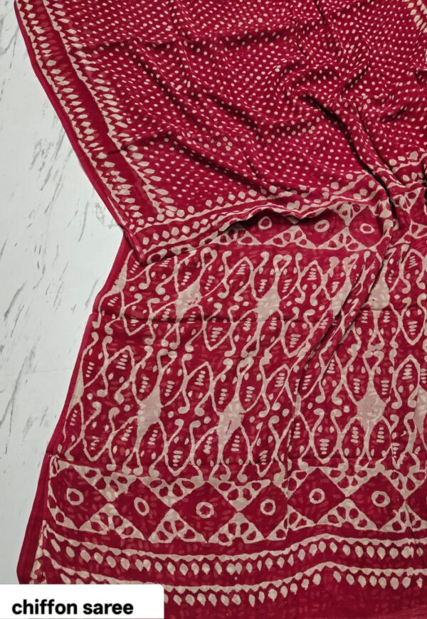 handblock print chiffon sarees handblock print chiffon sarees