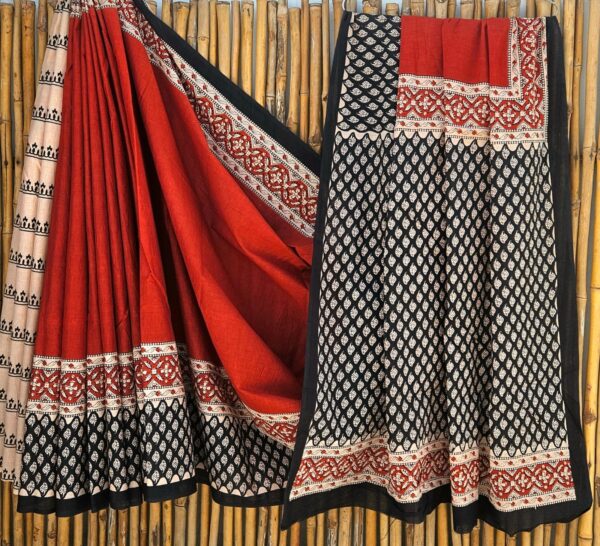 handblock print mul cotton sarees handblock print mul cotton sarees