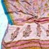 handblock print chiffon sarees