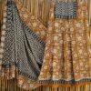 handblock print mul cotton sarees