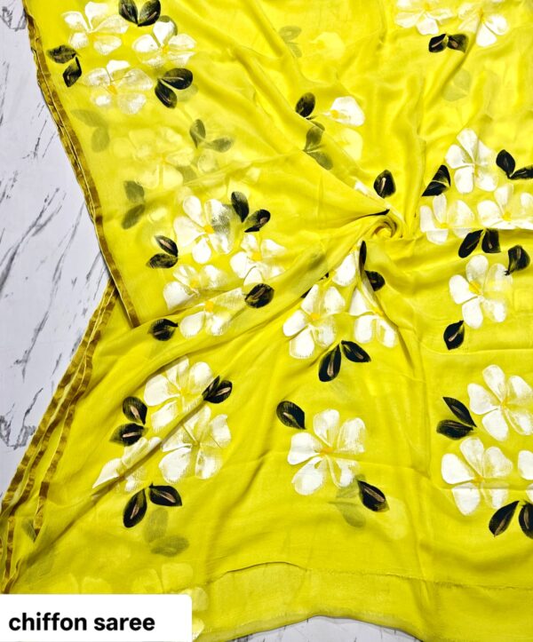 handblock print chiffon sarees handblock print chiffon sarees