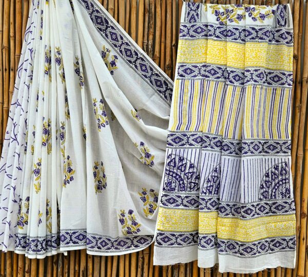 handblock print mul cotton sarees handblock print mul cotton sarees