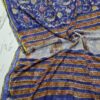 handblock print chiffon sarees