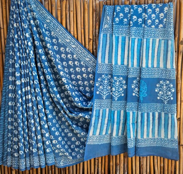 handblock print mul cotton sarees handblock print mul cotton sarees