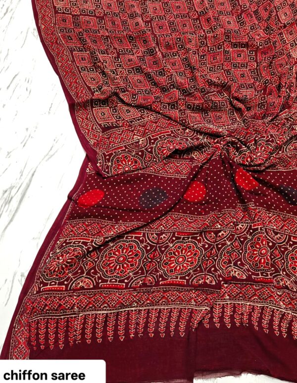 handblock print chiffon sarees handblock print chiffon sarees