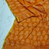 handblock print chiffon sarees
