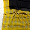 handblock print chiffon sarees(purple)