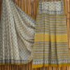 handblock print mul cotton sarees (purple printed)
