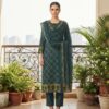 handblock print modal (green with golden)