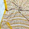 handblock print chiffon sarees(light pink with dots pattern)