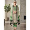 handblock print with chiffon dupatta (yellow floral printed 2)