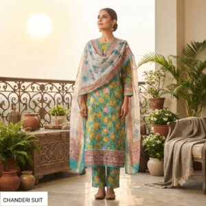 handblock print chanderi silk (pink)