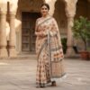 handblock print mul cotton sarees (black) (copy)