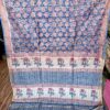 handblock print silk sarees (red with black dot)