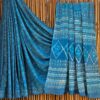 handblock print mul cotton sarees (pink with green border)