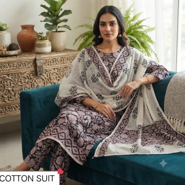 handblock print mul cotton (white)