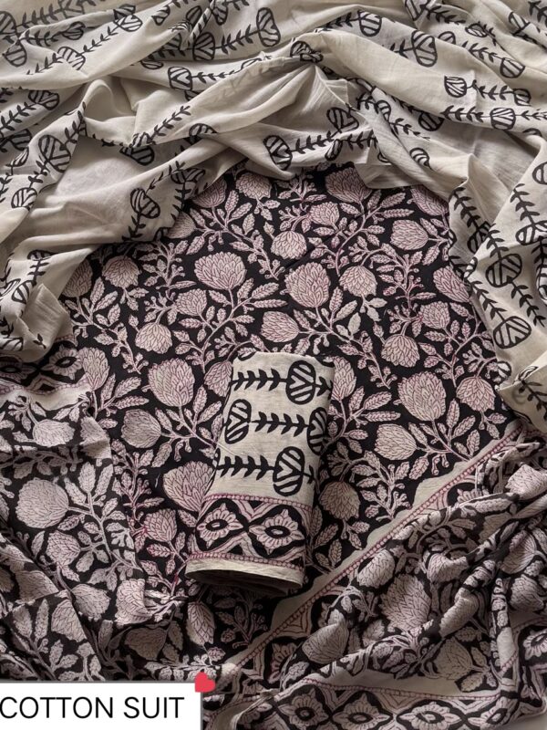 handblock print mul cotton (white)