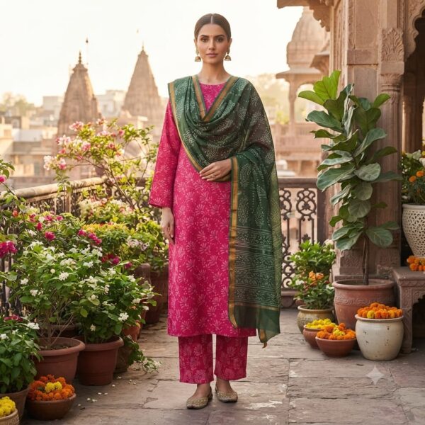 handblock print chanderi silk (navy blue floral) handblock print chanderi silk (navy blue floral)