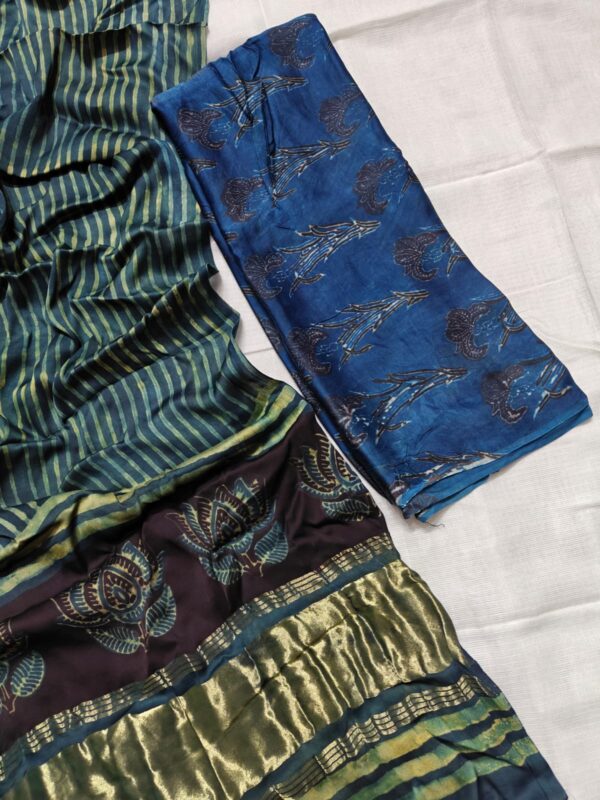 handblock print modal (black floral)