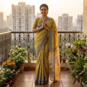 NEW ARRIVALS handblock print silk sarees (pink printed)