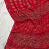 handblock print chiffon sarees(green with pink)