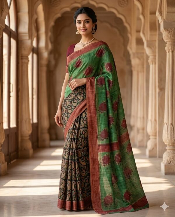 handblock print modal saree (black with red border) (copy) handblock print modal saree (black with red border) (copy)