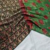handblock print modal saree (black with red border) (copy)