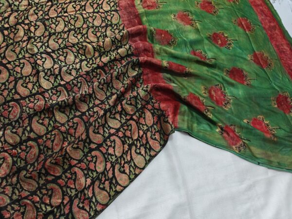 handblock print modal saree (black with red border) (copy) handblock print modal saree (black with red border) (copy)