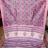 handblock print silk sarees (yellow with black border pattern)