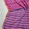 handblock print chiffon sarees(white with blue)