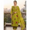 handblock print with chiffon dupatta (white with pink lines)