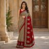 handblock print mul cotton sarees (blue light)