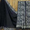 handblock print mul cotton sarees (navy blue floral)