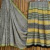 handblock print mul cotton sarees (black with pink)