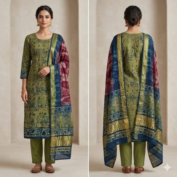 handblock print modal (blue with golden) (copy)