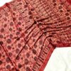 handblock print modal saree (black with red border) (copy)