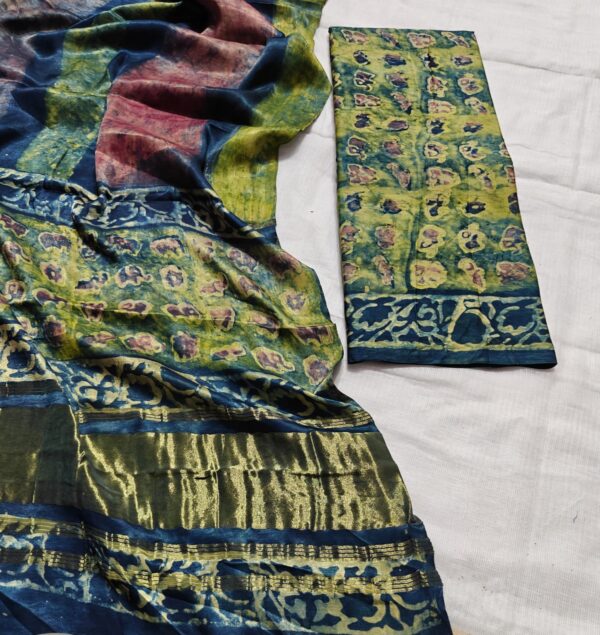 handblock print modal (blue with golden) (copy)
